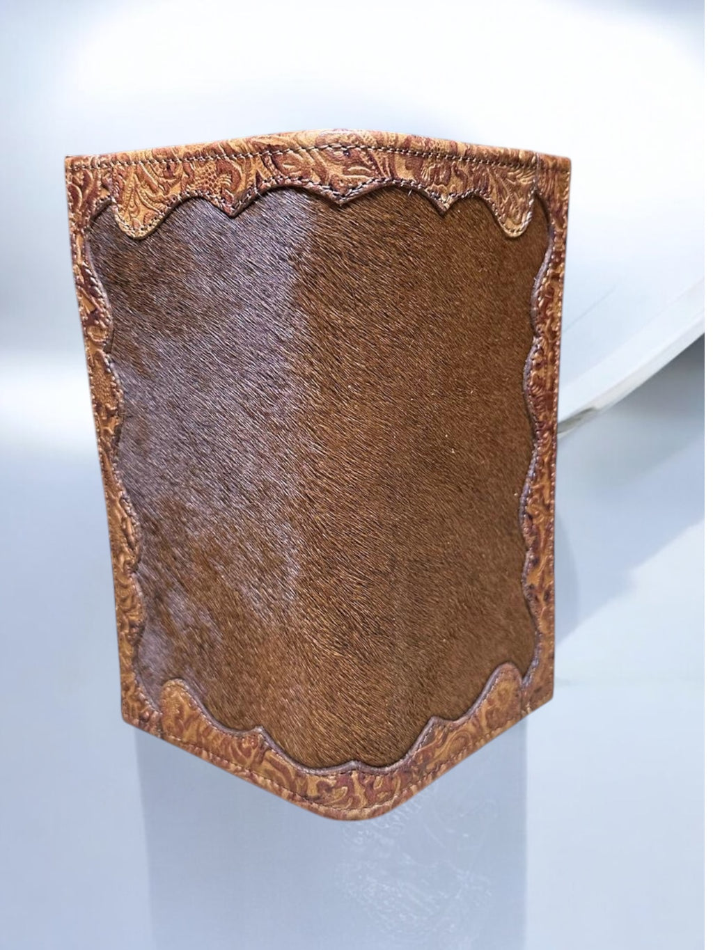 Cartera pelo castaño