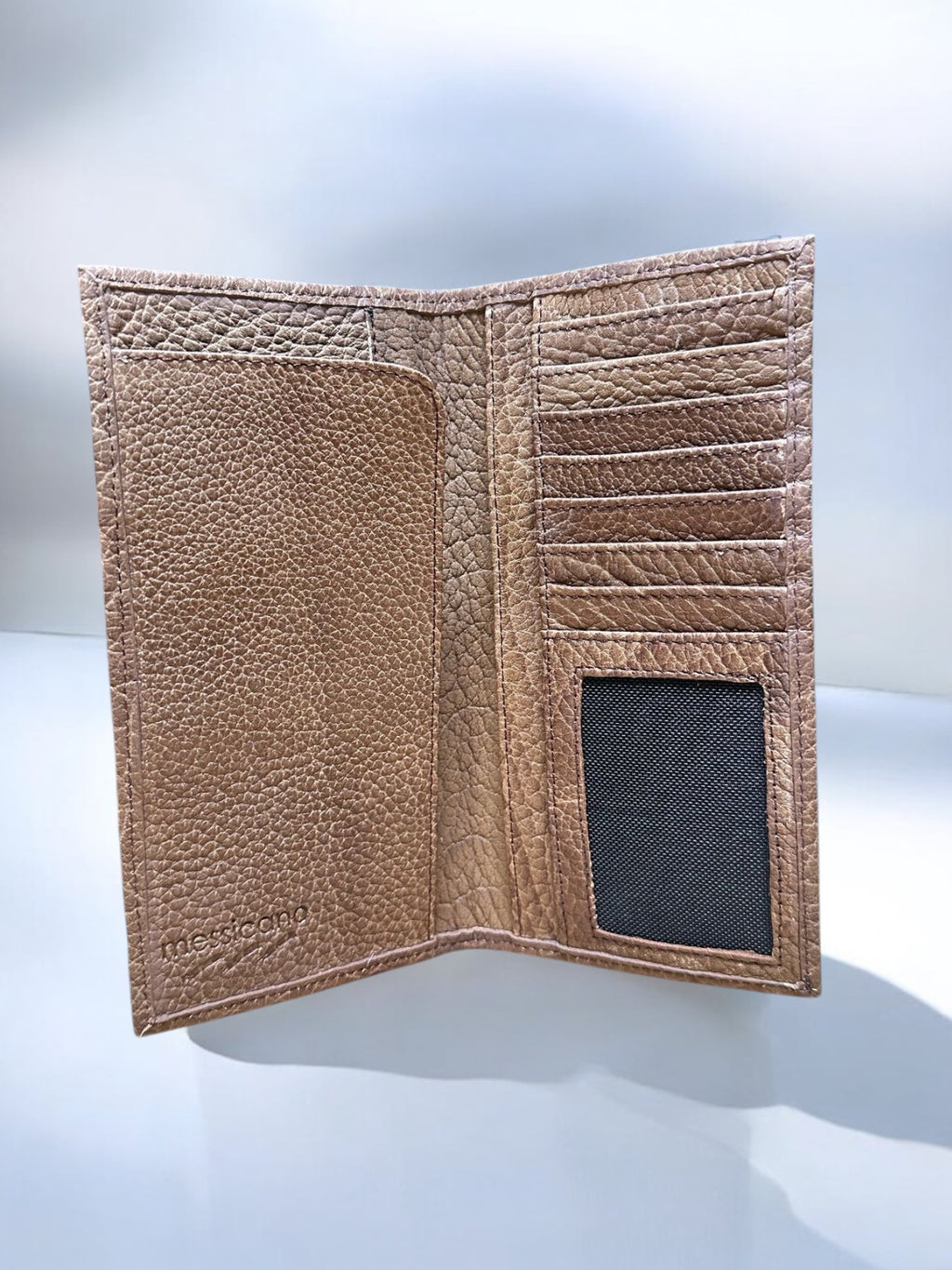 Cartera pelo castaño